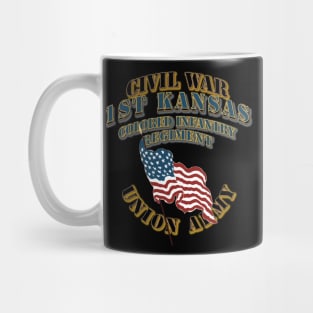 Civil War - 1st Kansas Colored Infantry Regiment - USA X 300 Mug